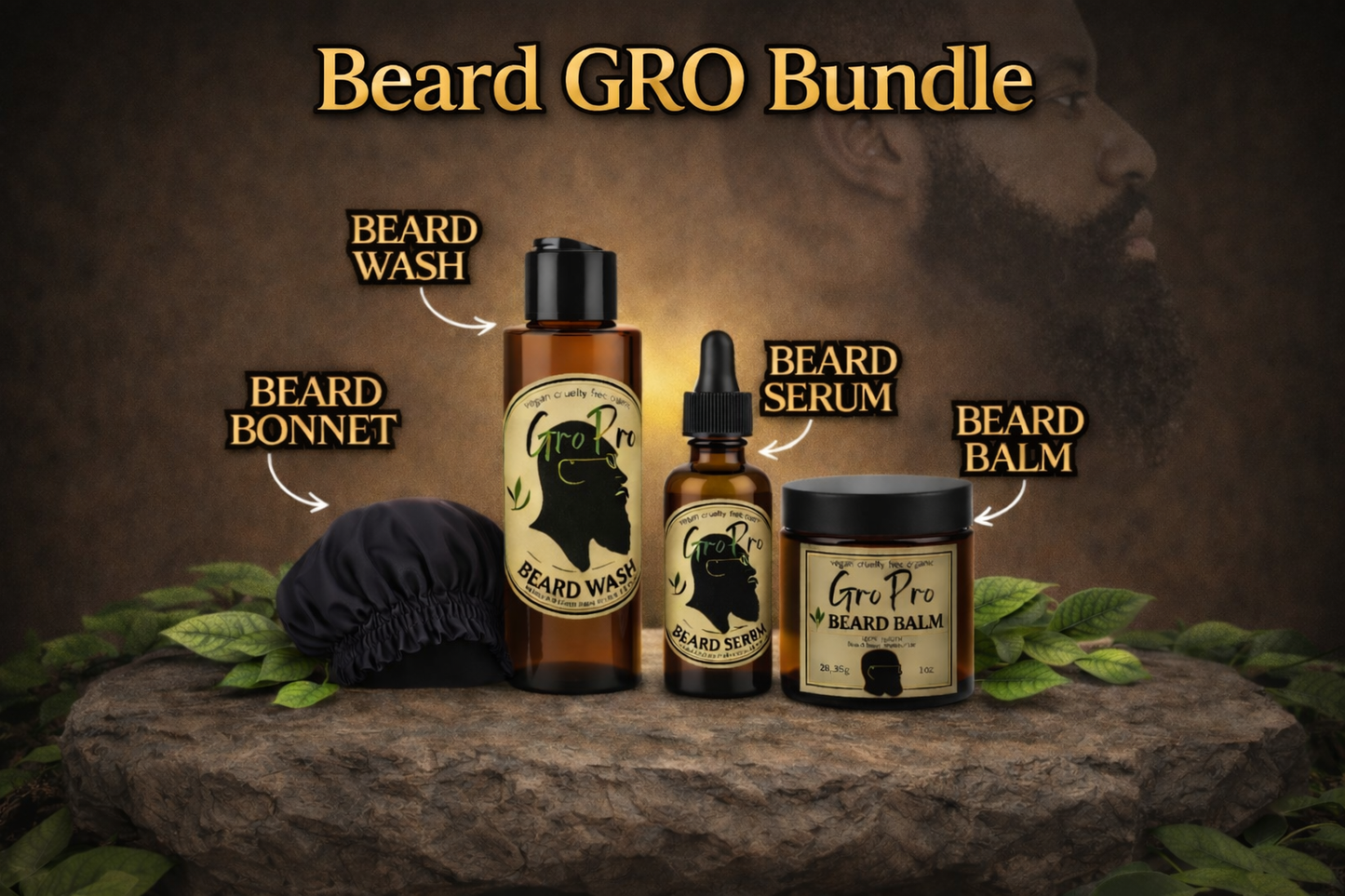 Herbal Beard GRO Bundle